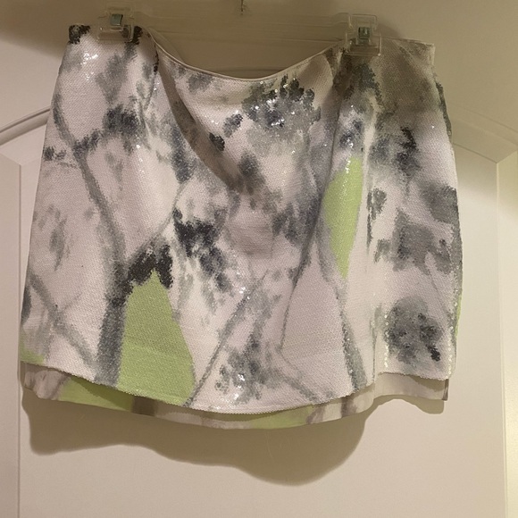 Diane vonFurstenberg sequin multi color mini skirt size 12 - Picture 10 of 11